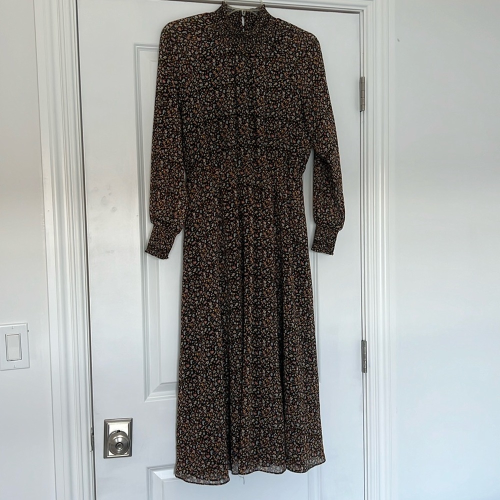 MADEWELL PRINTED MIDI DRESS